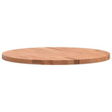 Table Top ?0x2.5 cm Round Solid Wood Beech
