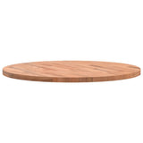 Table Top ?0x2.5 cm Round Solid Wood Beech - Rear View