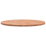 Table Top ?0x2.5 cm Round Solid Wood Beech - 45-Degree Angle