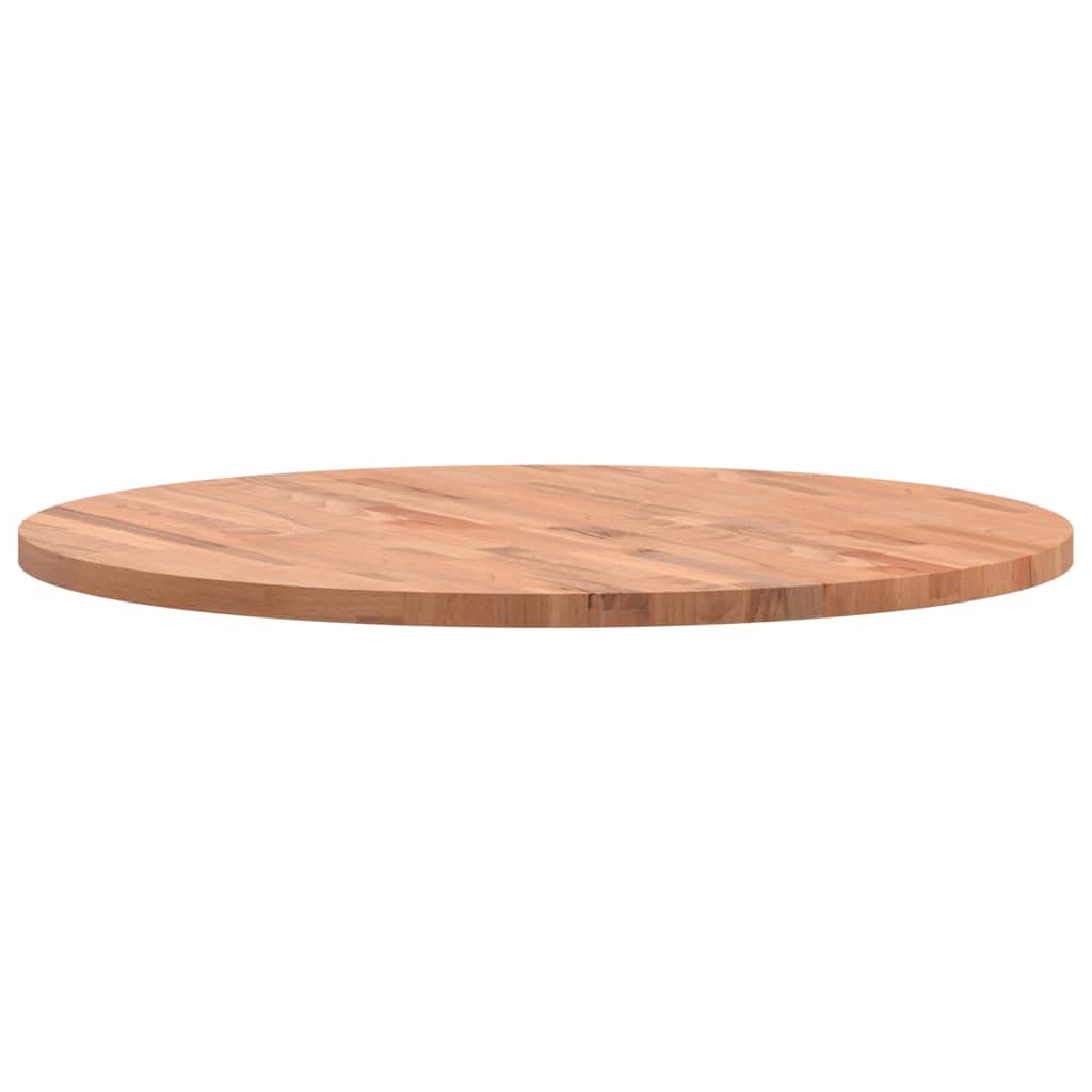 Table Top ?0x2.5 cm Round Solid Wood Beech