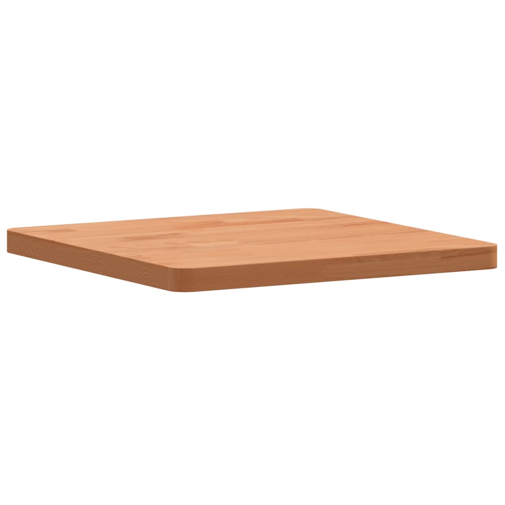 Table Top 40x40x2.5 cm Square Solid Wood Beech