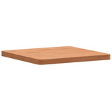 Table Top 40x40x2.5 cm Square Solid Wood Beech - Top-Down View
