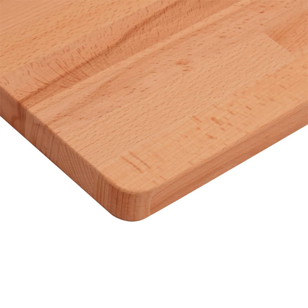 Table Top 40x40x2.5 cm Square Solid Wood Beech