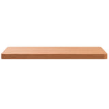 Table Top 50x50x2.5 cm Square Solid Wood Beech - Side View