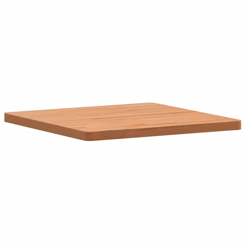 Table Top 50x50x2.5 cm Square Solid Wood Beech