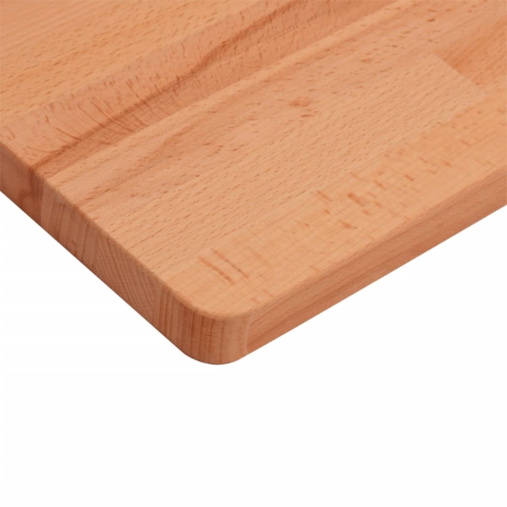 Table Top 50x50x2.5 cm Square Solid Wood Beech