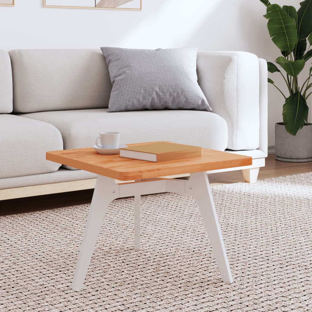 Table Top 50x50x2.5 cm Square Solid Wood Beech