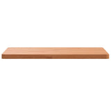 Table Top 60x60x2.5 cm Square Solid Wood Beech - Side View