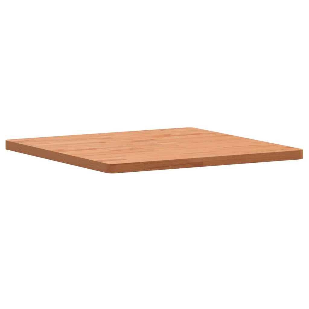Table Top 60x60x2.5 cm Square Solid Wood Beech