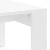 Coffee Table White 102x50x35 cm Engineered Wood - Close-Up Angle