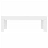 Coffee Table White 102x50x36 cm Engineered Wood - Top-Down View