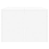 Coffee Table White 102x50x36 cm Engineered Wood - 45-Degree Angle