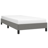 Bed Frame without Mattress Dark Grey King Single Fabric - Side View