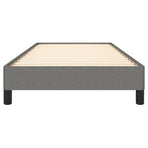 Bed Frame without Mattress Dark Grey King Single Fabric