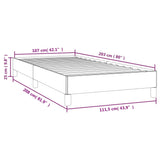 Bed Frame without Mattress Dark Grey King Single Fabric - Extra Image