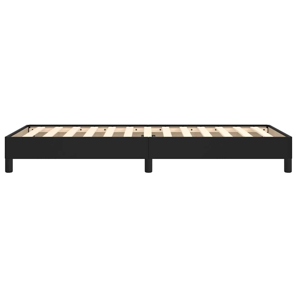 Bed Frame without Mattress Black King Single Faux Leather