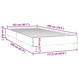 Bed Frame without Mattress Black King Single Faux Leather - Extra Image