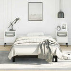 Bed Frame without Mattress Black King Single Faux Leather