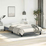 Bed Frame without Mattress Dark Grey King Single Velvet