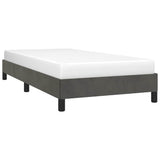 Bed Frame without Mattress Dark Grey King Single Velvet - Top-Down View