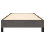 Bed Frame without Mattress Dark Grey King Single Velvet