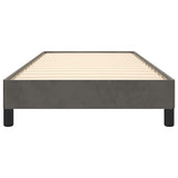 Bed Frame without Mattress Dark Grey King Single Velvet - Rear View