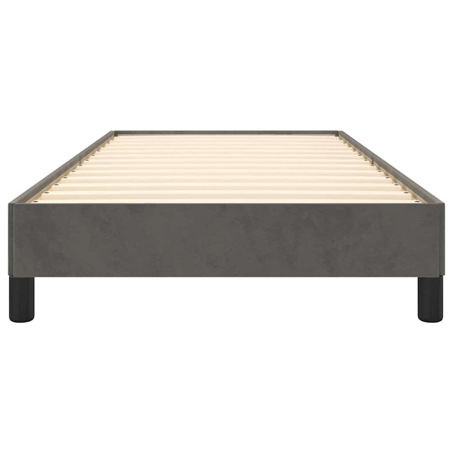 Bed Frame without Mattress Dark Grey King Single Velvet