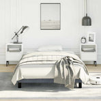 Bed Frame without Mattress Dark Grey King Single Velvet
