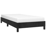 Bed Frame without Mattress Black King Single Velvet - Top-Down View