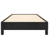 Bed Frame without Mattress Black King Single Velvet - Rear View