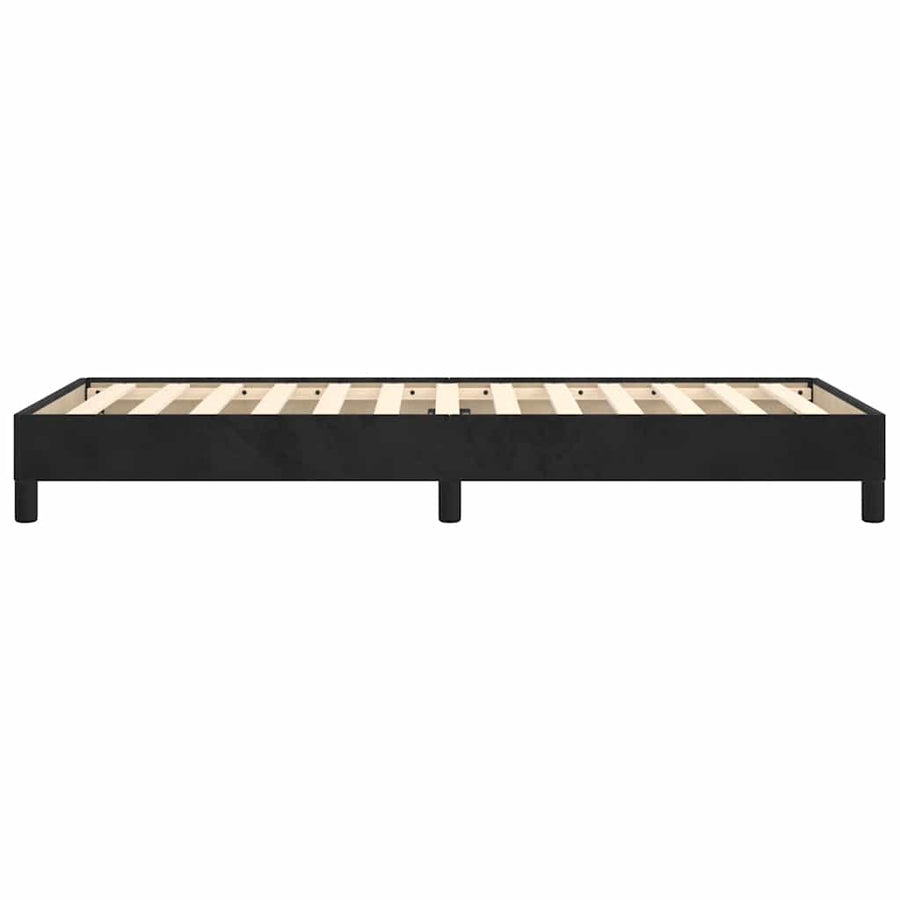 Bed Frame without Mattress Black King Single Velvet