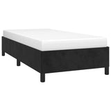 Bed Frame without Mattress Black King Single Size Velvet - Top-Down View