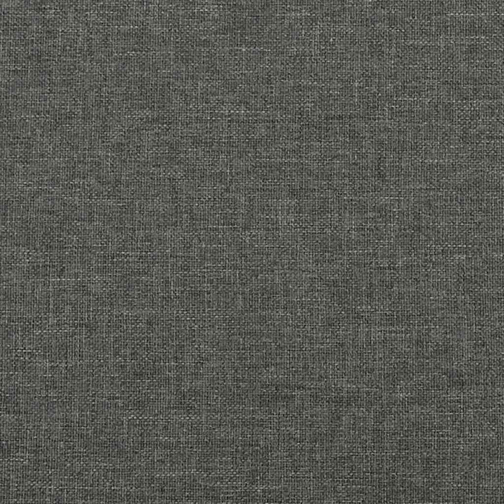 Bed Frame without Mattress Dark Grey King Single Size Fabric
