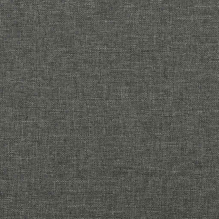 Bed Frame without Mattress Dark Grey King Single Size Fabric