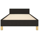 Bed Frame without Mattress Black King Single Size Fabric