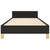 Bed Frame without Mattress Black King Single Size Fabric - Rear View