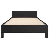 Bed Frame without Mattress Black King Single Size Faux Leather