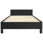 Bed Frame without Mattress Black King Single Size Faux Leather