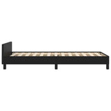 Bed Frame without Mattress Black King Single Size Faux Leather
