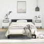 Bed Frame without Mattress Black King Single Size Faux Leather