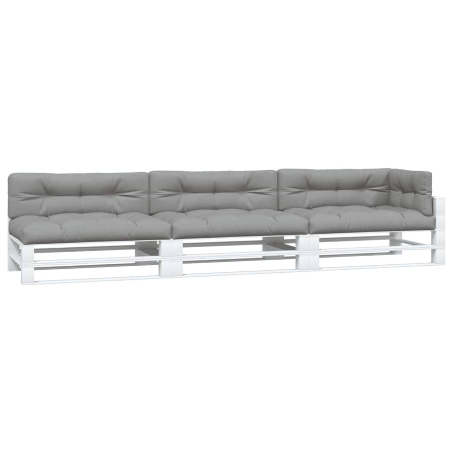 Pallet Cushions 7 pcs Grey Fabric