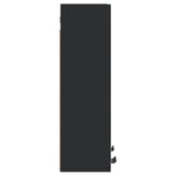 Bathroom Mirror Cabinet Black 64x20x67 cm Engineered Wood
