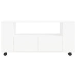 TV Cabinet White 102x34.5x43 cm Engineered Wood
