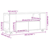TV Cabinet White 102x34.5x43 cm Engineered Wood - Extra Image