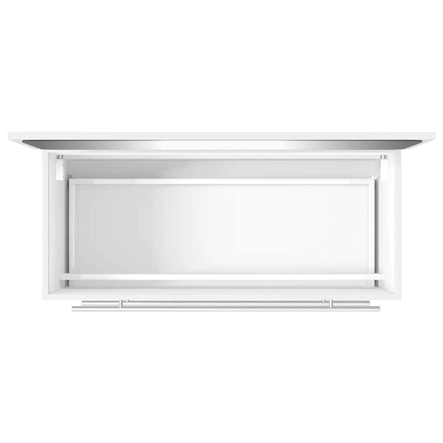 Bathroom Cabinet with Mirror White Engineered Wood