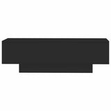 Coffee Table Black 100x49.5x31 cm Engineered Wood - Top-Down View