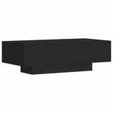 Coffee Table Black 100x49.5x31 cm Engineered Wood - Rear View