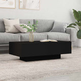 Coffee Table Black 100x49.5x31 cm Engineered Wood