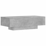 Coffee Table Concrete Grey 100x49.5x31 cm Engineered Wood - Rear View