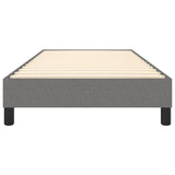 Box Spring Bed without Mattress Dark Grey King Single Size Fabric